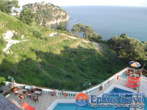 Andreas kanali Studios with swimming pool and Sea view,High quality in Parga Greece
