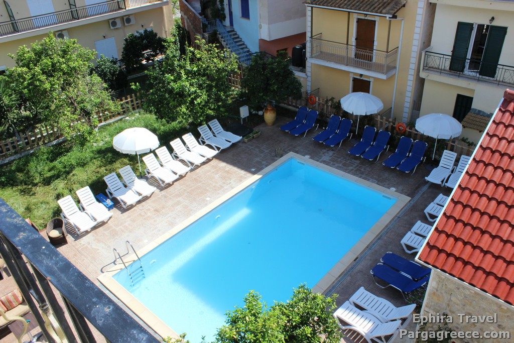 The hotel in centre Parga with swimming pool