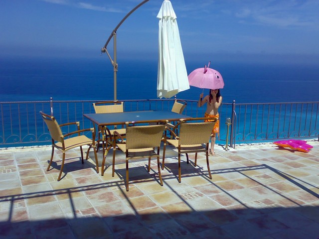 The beautiful sea view for the two Villas