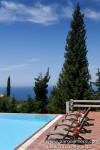 The Villa with the private swimming Pool ans the beautiful sea views